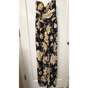 Floral jumpsuit, size medium, never worn